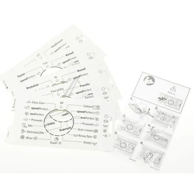 Waschmaschinen-Blendeneinlage Bosch 12013567 Türdichtung, weiß