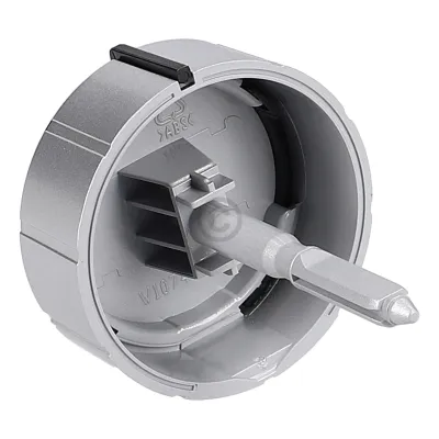 Waschmaschinen-Knebel für Whirlpool Indesit 481010749330 silber, BK, 15