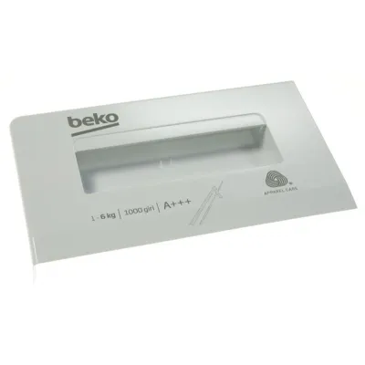 Waschmittelkastenblende für Beko Waschmaschine C00912413 Weiß