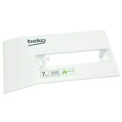 Waschmittelkastenblende für Waschmaschine Beko C00896631 Frontblende, weiß