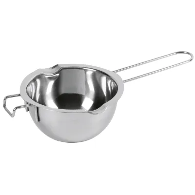 Westmark Schmelztopf Edelstahl 11cm | Wasserbad-Schmelzschale mit Ausgießtüllen | spülmaschinengeeignet