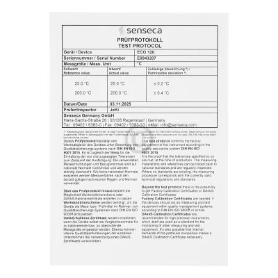 Wasserdichtes Alarmthermometer Eco 120 - GREISINGER 486749 Greisinger