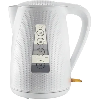 Unold Wasserkocher 18550 Blitzkocher Golf | 1,7 Liter | 2150 Watt | kabellos | Kalkfilter | 360°-Sockel | weiß