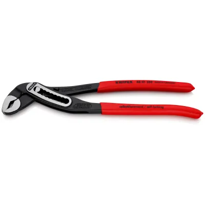 Knipex Alligator Wasserpumpenzange 250 mm | Greifkapazität 50 mm | rutschhemmender Griff | rot
