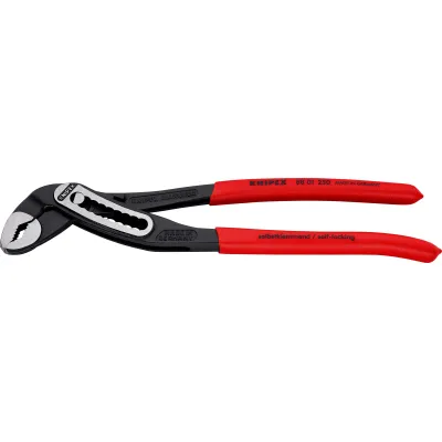 Knipex Alligator Wasserpumpenzange 250 mm | Greifkapazität 50 mm | rutschhemmender Griff | rot