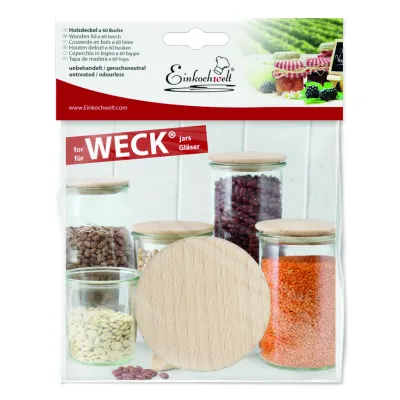 Weck Holzdeckel 60mm Buche