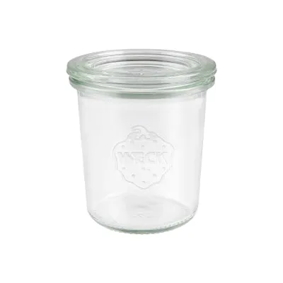 Weck Mini-Sturzglas 796651 | 140 ml | 4er Pack | Glas | spülmaschinenfest | gefriergeeignet | bis 200°C