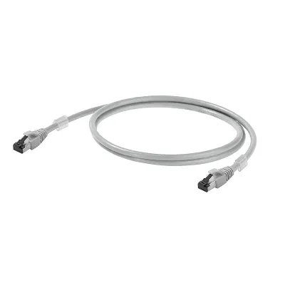 Weidmüller Patchkabel IE-C6FP8LD0020M40M40-D Cat6A | S/FTP | RJ45 Stecker | 2m | Kupfer | IP20 | grau