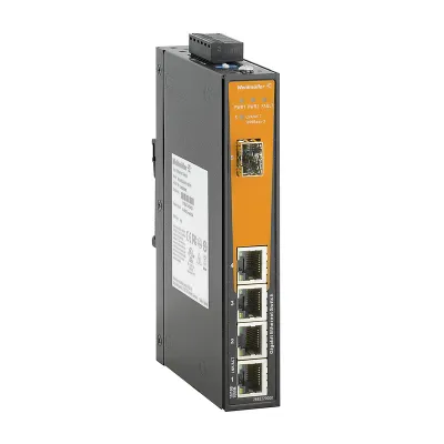 Weidmüller Netzwerk Switch IE-SW-EL05-4GT-1GESFP | 4x RJ45 Gigabit | 1x SFP | Hutschiene | unmanaged | IP30