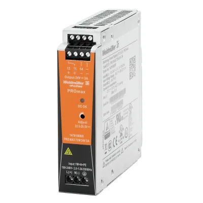 Weidmüller Schaltnetzgerät PRO MAX 1478100000 | 24V 3A | 72W | AC/DC | Ausgangsspannung einstellbar | IP20