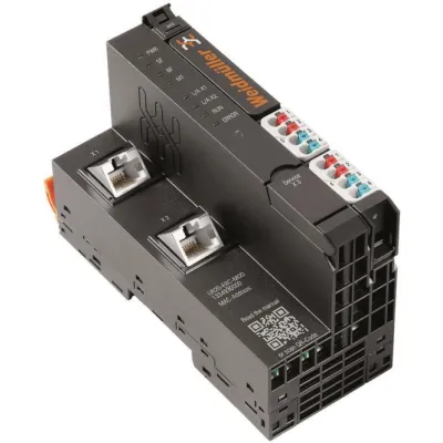 Weidmüller Feldbuskoppler UR20-FBC-MOD-TCP-V2 | Remote IO | 24V DC | IP20 | integrierte Stromversorgung | Kunststoff