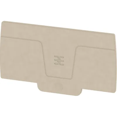 Weidmüller Abschlussplatte AEP 2C 10/16 | Reihenklemme A-Reihe Zubehör | 2,1 mm | rastbar | V0 | beige
