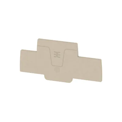Weidmüller Abschlussplatte AEP 2T 2.5 1547690000 | Reihenklemmen Zubehör | PUSH IN-Technologie | 2,1 mm | beige
