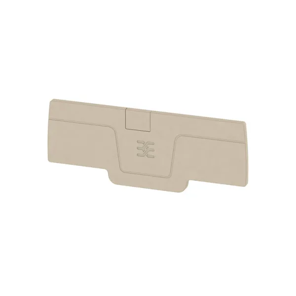 Weidmüller Abschlussplatte AEP 4C 2,5 | 1521530000 | Reihenklemme Zubehör | Berührungsschutz | rastbar | 2,1mm | beige