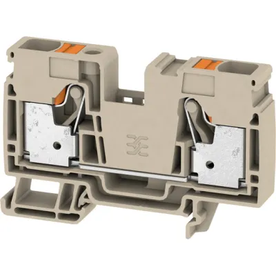 Weidmüller Durchgangs-Reihenklemme A2C 16 | 2494000000 | PUSH IN | 0,75-16 mm² | 1 Etage | 2-polig | 76A | 1000V | beige