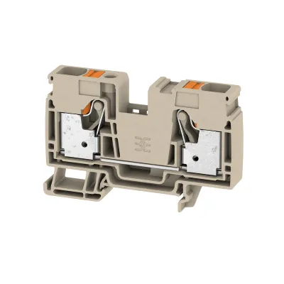 Weidmüller Durchgangs-Reihenklemme A2C 16 | 2494000000 | PUSH IN | 0,75-16 mm² | 1 Etage | 2-polig | 76A | 1000V | beige