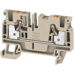 WEID Durchgangsklemme A2C 4 800V 32A 0,5-4qmm dunkelbeige