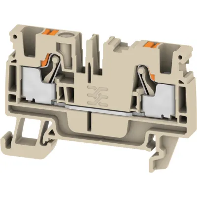 Weidmüller Durchgangs-Reihenklemme A2C 4 2051180000 | PUSH IN | 0,5-4 mm² | 32A | 800V | 1 Etage | Hutschiene | beige