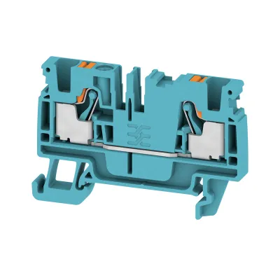 Weidmüller Durchgangsklemme A2C 4 BL 2051210000 | 0,5-4mm² | 32A | 800V | PUSH-IN | 1 Etage | Hutschiene | blau
