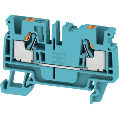 Weidmüller Durchgangsklemme A2C 4 BL 2051210000 | 0,5-4mm² | 32A | 800V | PUSH-IN | 1 Etage | Hutschiene | blau