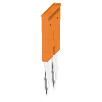 Weidmüller Querverbinder ZQV 6N/2 1985740000 | 2-polig | steckbar | isoliert | 41A | 400V | orange