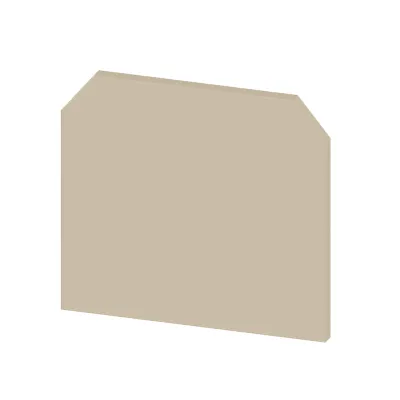 Weidmüller Abschlussplatte AP AKZ4 0294460000 | Reihenklemme Zubehör | 1,5 mm | rastbar | dunkelbeige