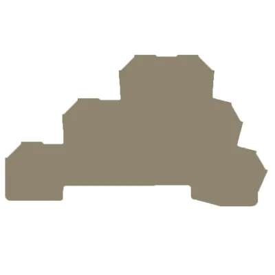 Weidmüller Abschlussplatte AP DLD2.5 DB | Reihenklemmen Zubehör | Berührungsschutz | 1,5 mm | Höhe 82,16 mm | beige