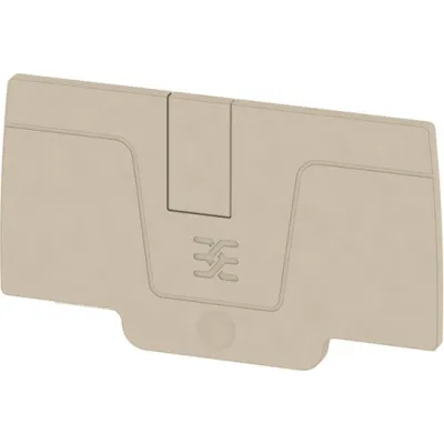 Weidmüller Abschlussplatte AEP 2C 6 | 1991970000 | für Reihenklemme | Berührungsschutz | rastbar | 2,1 mm | beige