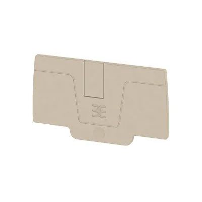 Weidmüller Abschlussplatte AEP 2C 6 | 1991970000 | für Reihenklemme | Berührungsschutz | rastbar | 2,1 mm | beige