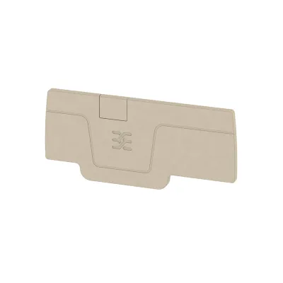 Weidmüller Abschlussplatte AEP 3C 2,5 | 1521510000 | Abschluss- und Zwischenplatte | 2,1 mm | UL 94 V0 | beige