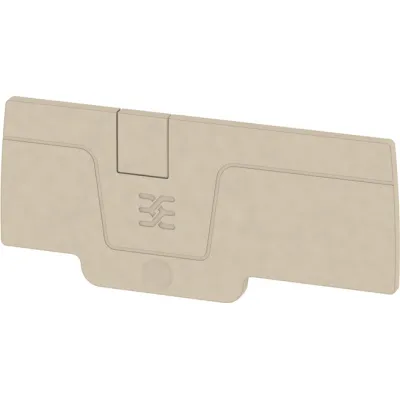 Weidmüller Abschlussplatte AEP 3C 4 2051720000 | Reihenklemme A-Reihe | Berührungsschutz | rastbar | 2,1 mm | beige