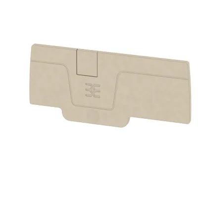 Weidmüller Abschlussplatte AEP 3C 4 2051720000 | Reihenklemme A-Reihe | Berührungsschutz | rastbar | 2,1 mm | beige