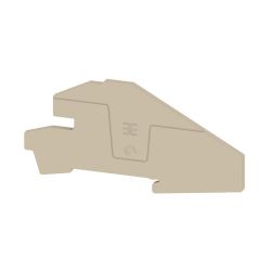 Weidmüller Abschlussplatte Klemmen, beige AEP ITB 4 BB