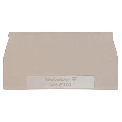 Legrand Abschlussplatte WAP WTL6/1 1068300000 | Berührungsschutz Reihenklemmen | 1,5 mm | V0 | beige