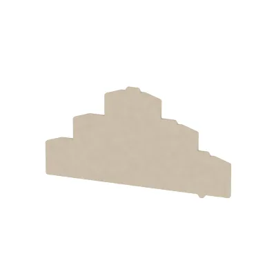 Weidmüller Abschlussplatte ZAP/TW ZDLD2.5-2N 1782340000 | Trennwand für Reihenklemmen | 1,5mm Stärke | beige