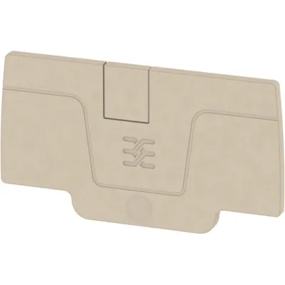 Weidmüller Abschlussplatte AEP 2C 4 2051680000 | für Reihenklemme | 2,1 mm Stärke | rastbar | V0 | beige