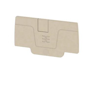 Weidmüller Abschlussplatte AEP 2C 4 2051680000 | für Reihenklemme | 2,1 mm Stärke | rastbar | V0 | beige