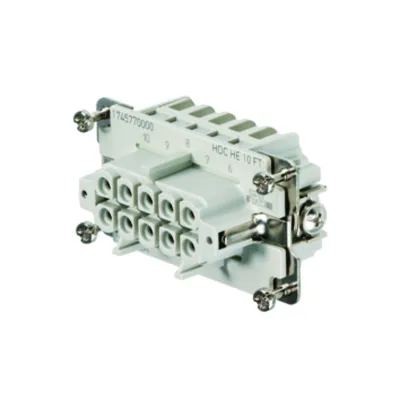 Weidmüller Buchseneinsatz 10p Zugfeder 500V 16A HDC HE 10 FT