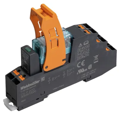 Weidmüller Schaltrelais CRIKIT P 24VDC 1CO L/D | Relaiskit | 1 Wechsler 16A | LED | Steckanschluss | IP20