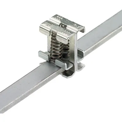 Legrand Schirmanschlussklemme KLBÜ 2X2-6 | für 10x3mm Sammelschiene | 2-6mm Kabel | Federanschluss | Stahl