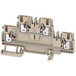 WEIDMÜLLER Doppel-Mehrstock-Reihenklemmen A2T 2.5 800V 24A 0,14-2,5qmm beige