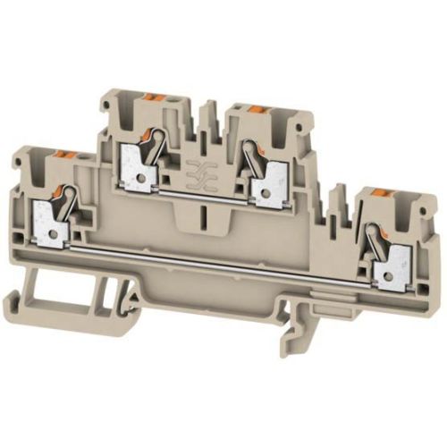 Bild: WEIDMÜLLER Doppel-Mehrstock-Reihenklemmen A2T 2.5 800V 24A 0,14-2,5qmm beige