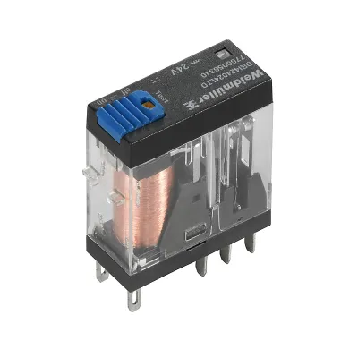 Weidmüller Schaltrelais DRI424024LTD | D-SERIES DRI | 2 Wechsler | 24V DC | 250V | LED-Anzeige | IP20 | Miniatur