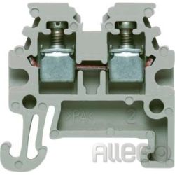 Weidmüller Durchgangs-Reihenklemme WDU 1.5/R3.5 1,5mm² dunkelbeige TS 15 Weidmül