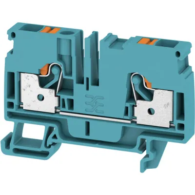Weidmüller Durchgangs-Reihenklemme A2C 6 BL 1991790000 | PUSH IN | 0,5-6,0 qmm | 800V | 41A | TH35 | blau