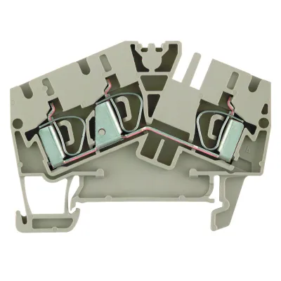 Weidmüller Durchgangs-Reihenklemme ZDU 4-2/3AN 1770360000 | 0,5–6mm² | 32A | 800V | Federzug | TH35 | beige