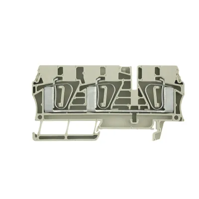 Weidmüller ZDU 6/3AN Reihenklemme | 0,5-10mm² | 41A | 800V | Federzug | 3-polig | TS35 | beige