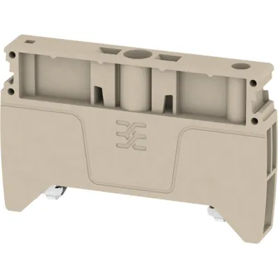 Weidmüller Endwinkel AEB 35 SC/1 1991920000 | Endklammer für Hutschiene TS35 | schraubbar | 8mm | Kunststoff | beige