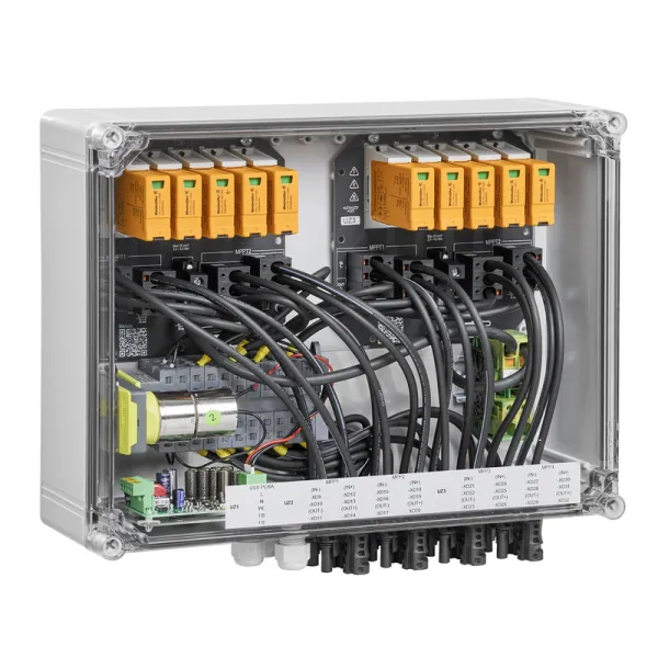 Weidmüller Generatoranschlusskasten PVC DC | Photovoltaik-DC-Stringbox | 4 MPP | Überspannungsschutz | IP65 | 8 Eingänge