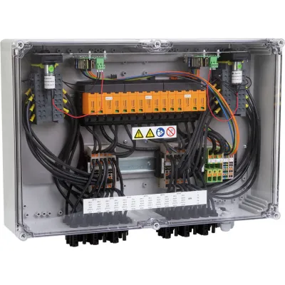 Weidmüller Generatoranschlusskasten PVC DC 6MPP RD SPD1R EVO 11 | Photovoltaik DC-Stringbox | IP65 | Weiß